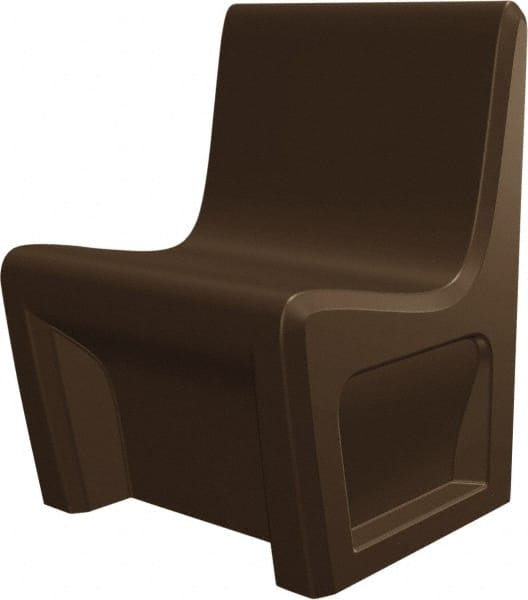 Made in USA - Brown Polyethylene Guest Chair - 24" Wide x 33" High - Exact Tooling