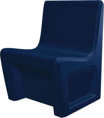 Made in USA - Slate Blue Polyethylene Guest Chair - 24" Wide x 33" High - Exact Tooling