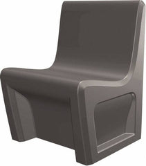 Made in USA - Grey Polyethylene Guest Chair - 24" Wide x 33" High - Exact Tooling