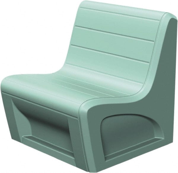 Made in USA - Green Polyethylene Guest Chair - 31" Wide x 33" High - Exact Tooling