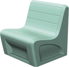 Made in USA - Green Polyethylene Guest Chair - 31" Wide x 33" High - Exact Tooling