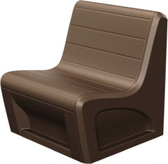 Made in USA - Brown Polyethylene Guest Chair - 31" Wide x 33" High - Exact Tooling