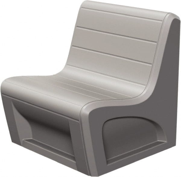 Made in USA - Grey Polyethylene Guest Chair - 31" Wide x 33" High - Exact Tooling
