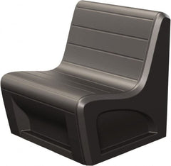 Made in USA - Black Polyethylene Guest Chair - 31" Wide x 33" High - Exact Tooling