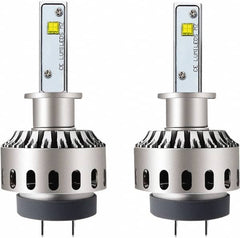 PRO-SOURCE - 8,000 Lumens, 12-24 VDC, H1 LED Headlight - 6500K Cool White Color Scale, 40 Low/High Watt, 30,000 to 50,000 Average Life Hours - Exact Tooling