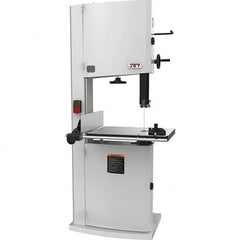 Jet - 20" Throat Capacity, Step Pulley Vertical Bandsaw - 2,530/4,850 SFPM, 3 hp, Single Phase - Exact Tooling