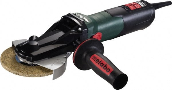 Metabo - 5" Wheel Diam, 2,000 to 7,600 RPM, Corded Angle & Disc Grinder - 5/8-11 Spindle, 9.5 Amps - Exact Tooling