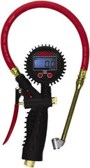 Milton - 0 to 255 psi Digital Dual Head Tire Pressure Gauge - AAA Battery, 15' Hose Length - Exact Tooling