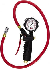 Milton - 0 to 230 psi Dial Kwik Grip Safety Tire Pressure Gauge - 36' Hose Length - Exact Tooling