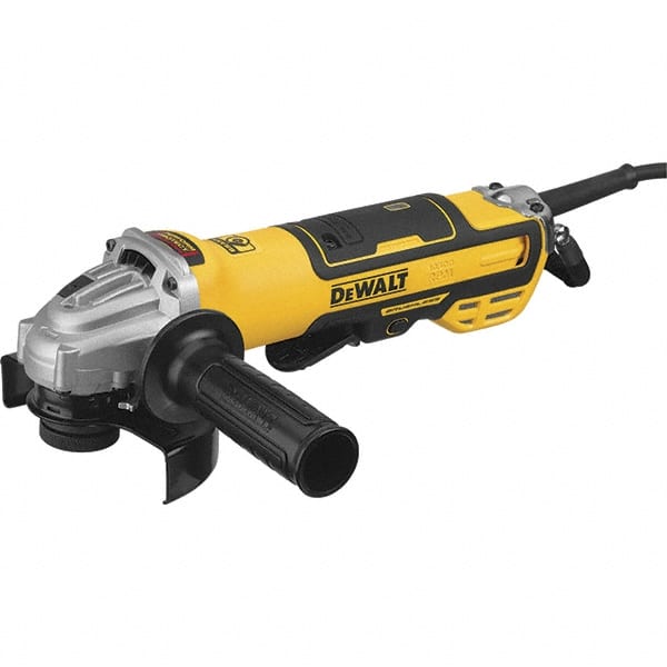 DeWALT - 5" Wheel Diam, 10,500 RPM, Corded Angle & Disc Grinder - 5/8-11 Spindle, 13 Amps - Exact Tooling