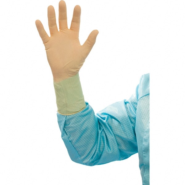 BioClean - Size 7.5, 6.69 mil, Cleanroom Grade, Powder Free Latex Disposable Gloves - Exact Tooling