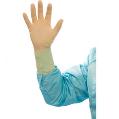 BioClean - Size 7.5, 6.69 mil, Cleanroom Grade, Powder Free Latex Disposable Gloves - Exact Tooling