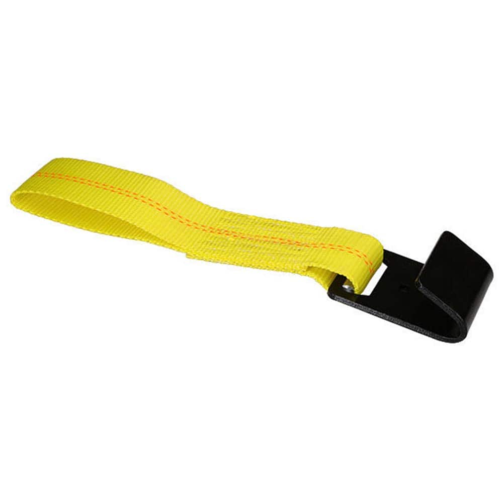 US Cargo Control - Slings & Tiedowns (Load-Rated); Type: Ratchet Tie Down ; Length (Feet): 11 ; Basket Capacity (Lb.): 3333 ; Material: Polyester ; Color: Yellow - Exact Tooling
