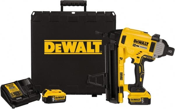 DeWALT - Cordless Concrete Nailer - 0.14 Gauge Nail Diam, 1/2 to 2-1/4" Long Nail, Lithium-Ion Batteries Not Included - Exact Tooling