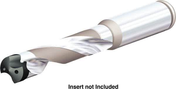 Kennametal - Series KenTIP FS, Head Connection X, 5xD, 20mm Shank Diam, Drill Body - 51mm Drill Body Length to Flange, KTFS Toolholder, 19mm Nose Diam, 173mm OAL, 173mm Drill Body Length, 119.5mm Flute Length, Straight Shank, Through Coolant - Exact Tooling