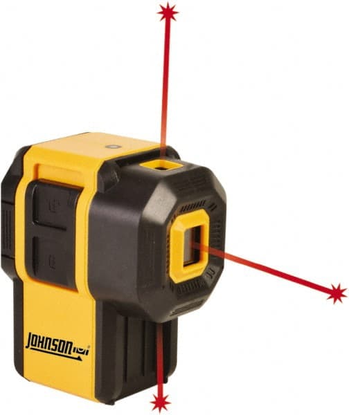 Johnson Level & Tool - 3 Beam 100' Max Range Self Leveling Dot Laser Level - Red Beam, 1/8" at 30' Accuracy - Exact Tooling