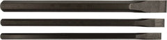 Mayhew - 3 Piece Cold Chisel Set - Sizes Included 3/4 to 1" - Exact Tooling