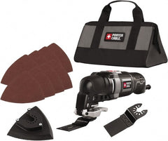 Porter-Cable - 120 Volt Electric Multi-Tool Kit - 10,000 to 22,000 RPM, 3 Amps - Exact Tooling