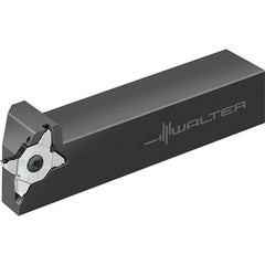 Walter - 6mm Max Depth of Cut, Indexable Grooving Tool Holder - 16mm Shank Height, 16mm Shank Width, 120mm OAL - Exact Tooling