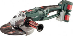Metabo - 9" Wheel Diam, 6,600 RPM, Cordless Angle & Disc Grinder - 5/8-11 Spindle - Exact Tooling