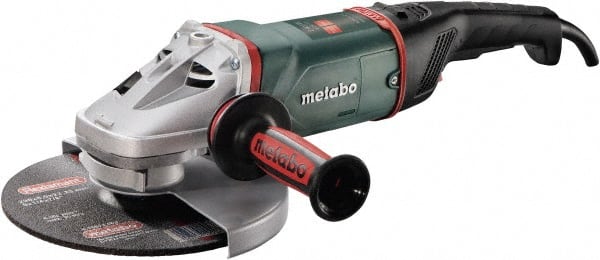 Metabo - 9" Wheel Diam, 6,600 RPM, Corded Angle & Disc Grinder - 5/8-11 Spindle, 15 Amps - Exact Tooling