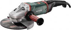 Metabo - 9" Wheel Diam, 6,600 RPM, Corded Angle & Disc Grinder - 5/8-11 Spindle, 15 Amps - Exact Tooling
