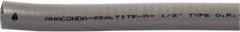 Anaconda Sealtite - 1" Trade Size, 100' Long, Flexible Liquidtight Conduit - Galvanized Steel & PVC, 1" ID, Gray - Exact Tooling