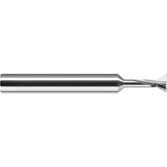 Harvey Tool - 90° 3/16" Cut Diam, 3/64" Cut Width, Solid Carbide Dovetail Cutter - Exact Tooling