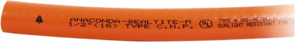 Anaconda Sealtite - 3/8" Trade Size, 800' Long, Flexible Liquidtight Conduit - PVC, 9.525mm ID, Orange - Exact Tooling