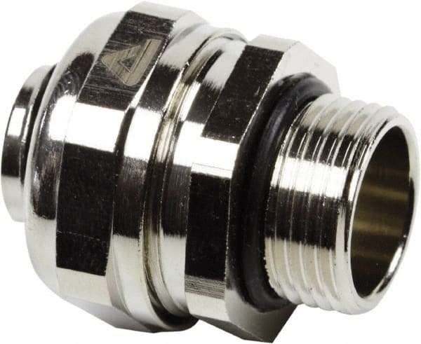 Anaconda Sealtite - 3/8" Trade, 316 Stainless Steel Threaded Straight Liquidtight Conduit Connector - Partially Insulated - Exact Tooling