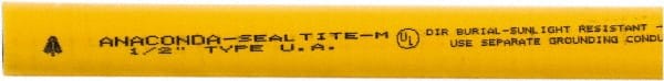 Anaconda Sealtite - 3/4" Trade Size, 1,000' Long, Flexible Liquidtight Conduit - Galvanized Steel & PVC, 19.05mm ID - Exact Tooling