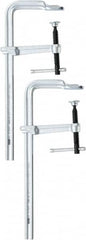 Bessey - 4-3/4" Throat Depth, 6" Max Capacity, Standard Sliding Arm Clamp - 1,330 Lb Clamping Pressure, 5/8" Spindle Diam - Exact Tooling