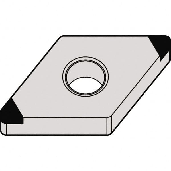 Kennametal - DNGA433 MT Grade KBH10 CBN Turning Insert - 55° Diamond, 1/2" Inscr Circle, 3/16" Thick, 3/64" Corner Radius - Exact Tooling