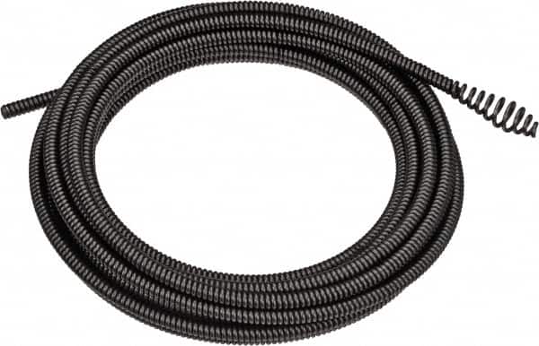 DeWALT - 5/16" x 25' Drain Cleaning Machine Cable - Coiled, 3/8" to 3" Pipe, Use with DEWALT DCD200 Brushless Drain Snakes - Exact Tooling