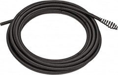 DeWALT - 5/16" x 25' Drain Cleaning Machine Cable - Coiled, 3/8" to 3" Pipe, Use with DEWALT DCD200 Brushless Drain Snakes - Exact Tooling