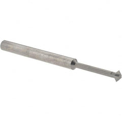 Accupro - 3/16° 3/16" Cut Diam, 0.093" Cut Width, 3/16" Shank, Solid Carbide Double-Angle Cutter - Exact Tooling