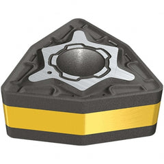 Iscar - WNMG431 M3P Grade IC8150 Carbide Turning Insert - TiCN/Al2O3/TiN Finish, 80° Trigon, 12.7mm Inscr Circle, 4.76mm Thick, 0.4mm Corner Radius - Exact Tooling