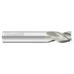 3/8 Dia. x 2-1/2 Overall Length 3-Flute Square End Solid Carbide SE End Mill-Round Shank-Center Cut-FC19 - Exact Tooling