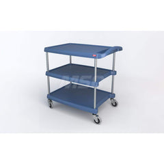 Metro - Carts; Type: Utility ; Load Capacity (Lb.): 400.000 ; Number of Shelves: 3 ; Width (Inch): 23-7/16 ; Length (Inch): 34-3/8 ; Height (Inch): 35-1/2 - Exact Tooling