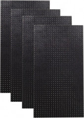 Triton - 24" Wide x 48" High Peg Board Storage Board - 4 Panels, Polyethylene, Black - Exact Tooling