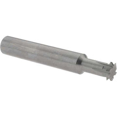 Accupro - 3/8° 3/8" Cut Diam, 0.072" Cut Width, 3/8" Shank, Solid Carbide Double-Angle Cutter - Exact Tooling