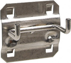 Triton - 2.2" Wide x 2.2" High Peg Board Kit - 3 Hooks, Stainless Steel, Stainless Steel - Exact Tooling