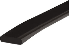 PRO-SAFE - 39" Long, Polyurethane Foam Type F Surface Guard - Black, 1" High x 2" Wide Side - Exact Tooling