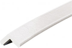 PRO-SAFE - 39" Long, Polyurethane Foam Type E Corner Guard - White, 1" High x 2" Wide Side - Exact Tooling