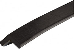 PRO-SAFE - 39" Long, Polyurethane Foam Type E Corner Guard - Black, 1" High x 2" Wide Side - Exact Tooling