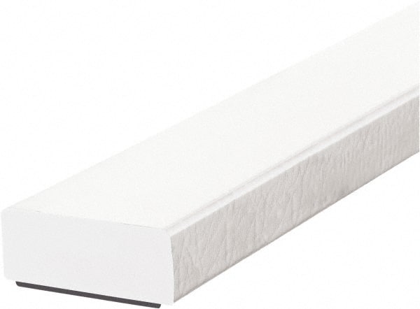 PRO-SAFE - 39" Long, Polyurethane Foam Type D Surface Guard - White, 1" High x 2" Wide Side - Exact Tooling
