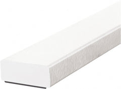 PRO-SAFE - 39" Long, Polyurethane Foam Type D Surface Guard - White, 1" High x 2" Wide Side - Exact Tooling