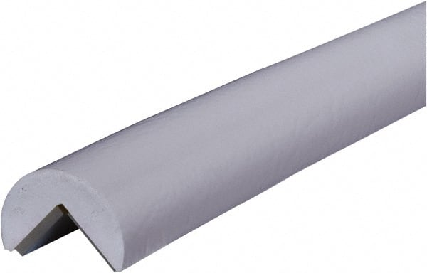PRO-SAFE - 39" Long, Polyurethane Foam Type A Corner Guard - White, 1" High x 2" Wide Side - Exact Tooling