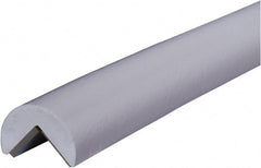 PRO-SAFE - 39" Long, Polyurethane Foam Type A Corner Guard - White, 1" High x 2" Wide Side - Exact Tooling