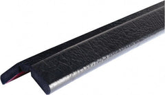 PRO-SAFE - 39" Long, Polyurethane Foam Type W Bumper Guard - Black, 1" High x 2" Wide Side - Exact Tooling